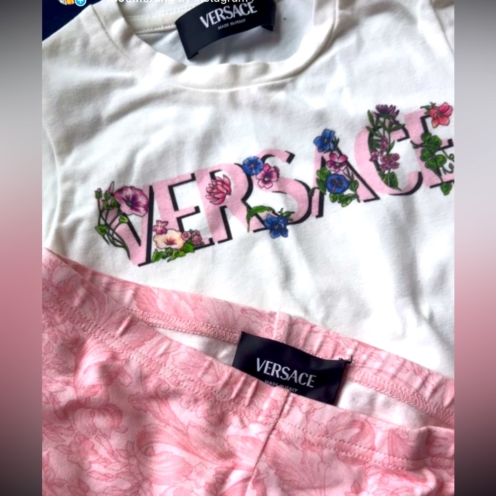 Versace set For sell size 24 months leggings 18-24 months shirt